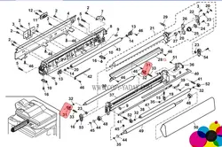 بوش نگهدارنده ی رول ترانسفر D (اسفنجی) شارپ AR-M620