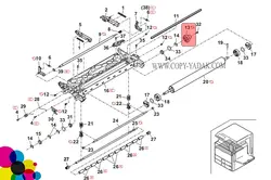 چرخ دنده سر غلطک ترانسفر شارپ MX-3500 فابریک
