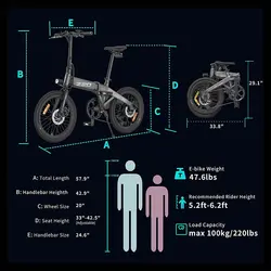 دوچرخه الکتریکی Xiaomi Himo Z20 Folding