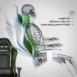 صندلی گیمینگ رنزو Gaming Chair Renzo Pink