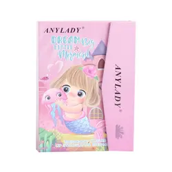 پالت رژ و سایه anylady سایز کوچک طرح پری دریایی