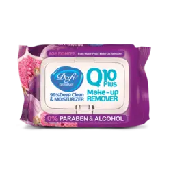 دستمال مرطوب پاک کننده آرایش 50 برگ میوه‌ای پوست خشک دافی