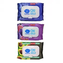 دستمال مرطوب پاک کننده آرایش 50 برگ میوه‌ای پوست خشک دافی