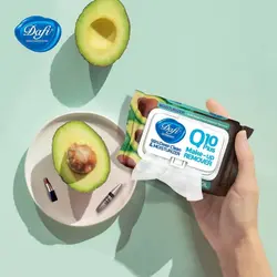 دستمال مرطوب پاک کننده آرایش 50 برگ میوه‌ای پوست خشک دافی