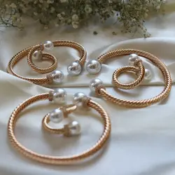 ست بنگل و انگشتر مروارید