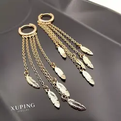 گوشواره با آویز برگ ژوپینگ