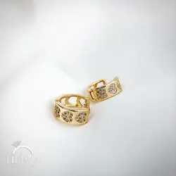 گوشواره حلقه ای با طرح قلب