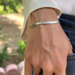 دستبند ماری استیل نقره ای