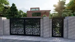 درب پارکینگ فلزی CNC کد 106