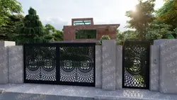 درب پارکینگ فلزی CNC کد 112