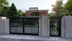 درب پارکینگ فلزی CNC کد 115