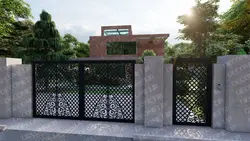 درب پارکینگ فلزی CNC کد 119