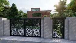 درب پارکینگ فلزی CNC کد 126