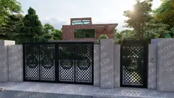 درب پارکینگ فلزی CNC کد 133