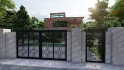 درب پارکینگ فلزی CNC کد 132