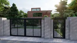 درب پارکینگ فلزی CNC کد 136