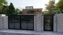 درب پارکینگ فلزی CNC کد 140