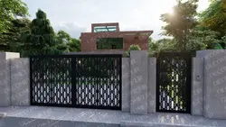 درب پارکینگ فلزی CNC کد 141