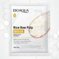 ماسک صورت ورقه ای بایو آکوا مدل برنج