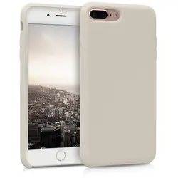 قاب سیلیکونی iphone 7/8 plus کرم کم رنگ