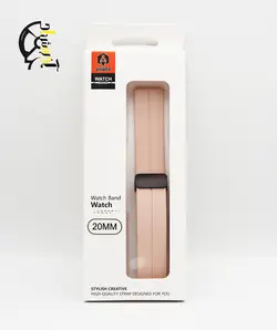 بند سیلیکونی مگنتی سامسونگ واچ 4/5 20MM کرم صورتی