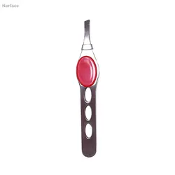 موچین انبری استیل مدل دکمه ایPOLILIKE Eyebrow Tweezers