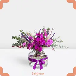 گلدان ارکیده و اکالیپتوس