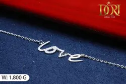 دستبند تمام نقره  آبکاری طلاسفید رادیوم عیار نقره ۹۲۵ 1/8 گرم