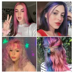 گچ مو شانه ای رنگی