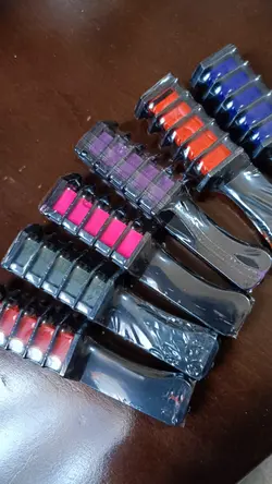 گچ مو شانه ای رنگی