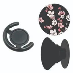 پایه نگهدارنده گوش- White & Pink Bloom Pop Socket