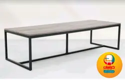 نیمکت انتظار چوبی فلزی