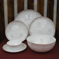 سرویس غذاخوری آرکوپال 26 پارچه دیوالی گلدن طرح سایه صورتی – فروشگاه بیگی استور