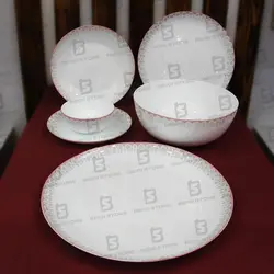 سرویس غذاخوری آرکوپال 26 پارچه دیوالی گلدن طرح سایه صورتی – فروشگاه بیگی استور