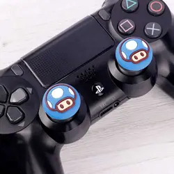 روکش آنالوگ دسته بازی PS4/XBOX طرح قارچ آبینوBlue mushroom Design PS4/XBOX Controller Analogue Cover