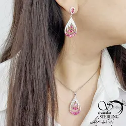 نیمست ژوپینگ اشکی طرح جواهر نگین سوارسکی