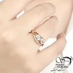 انگشتر طرح طلا مدل برگ برند ژوپینگ