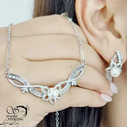 نیمست مروارید دار طرح جواهر کد 11232