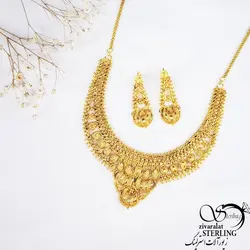 سرویس روکش آب طلا طرح طلا کد 11345
