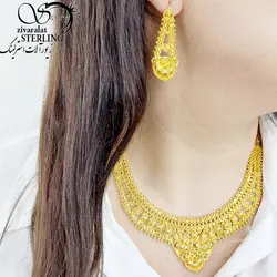 سرویس روکش آب طلا طرح طلا کد 11345