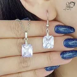 نیمست نگین مربع طرح جواهر کد 12719