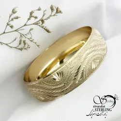 النگو (تک پوش) طلاروس با پهنا 2 سانتی کد 13159