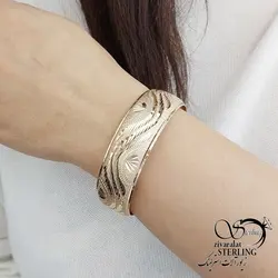 النگو (تک پوش) طلاروس با پهنا 2 سانتی کد 13159