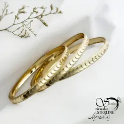 النگو پولکی طلاروس با پهنا 7میل کد 13170