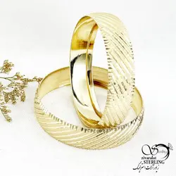النگو (تک پوش) طرح طلا برند طلاروس کد 14202