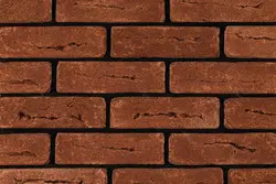 آجر قزاقی قرمز رستیک خط دار سایز 7*25 | امیران نما