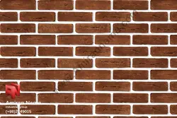آجر قزاقی قرمز رستیک خط دار سایز 7*25 | امیران نما