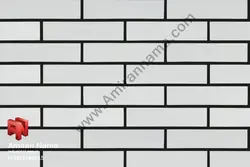 آجر نما طرح چرم سفید برفی کد A9 نمای ساختمان | امیران نما