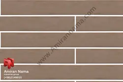 آجر تایل قهوه ای روشن کد TL4 | آجر نما بلند و بزرگ قهوه ای کم رنگ | امیران نما