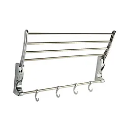 رخت آویز حمام تاشو طلایی